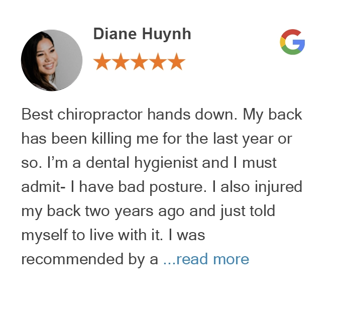 Culver City Chiropractic Testimonial – Diane Huynh