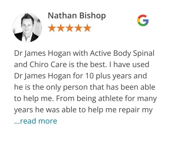 Google review of Nathan Bishop