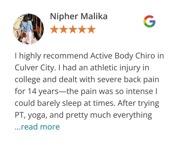 Google review of Nipher Malika