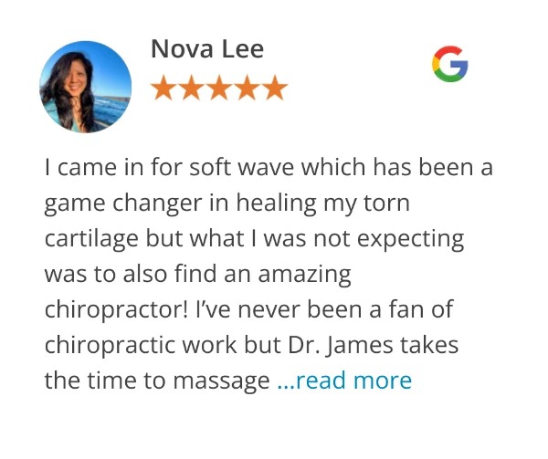 Contact Us 8 Google review of Nova Lee