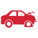 Car Accident Injury Icon Car Accident Injury Icon