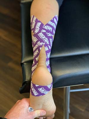 Chiropractic Hawthorne CA Kinesio Taping On Ankle Chiropractic Hawthorne CA Kinesio Taping On Ankle