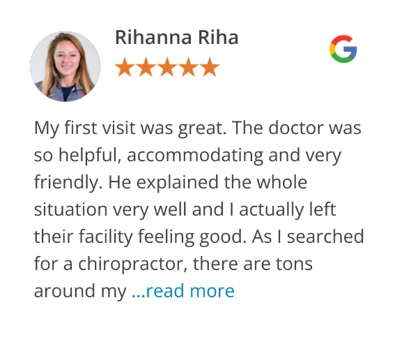 Testimonials 17 Google review of Rihanna Riha