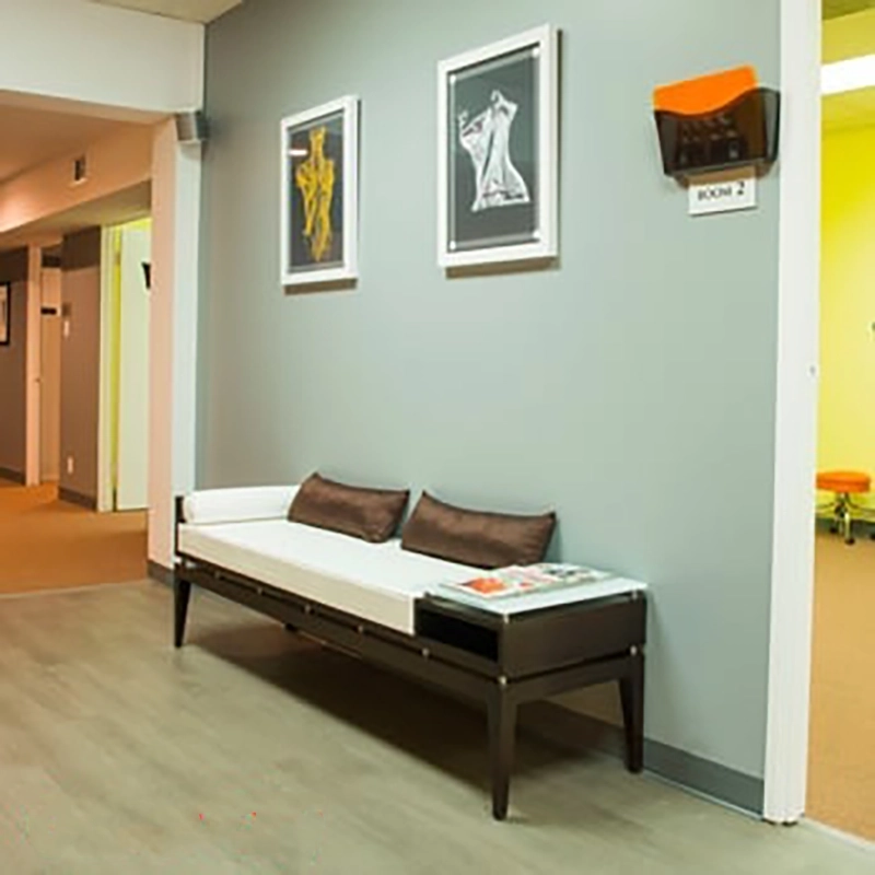 Hallway seating area at Active Body Chiropractic Culver City