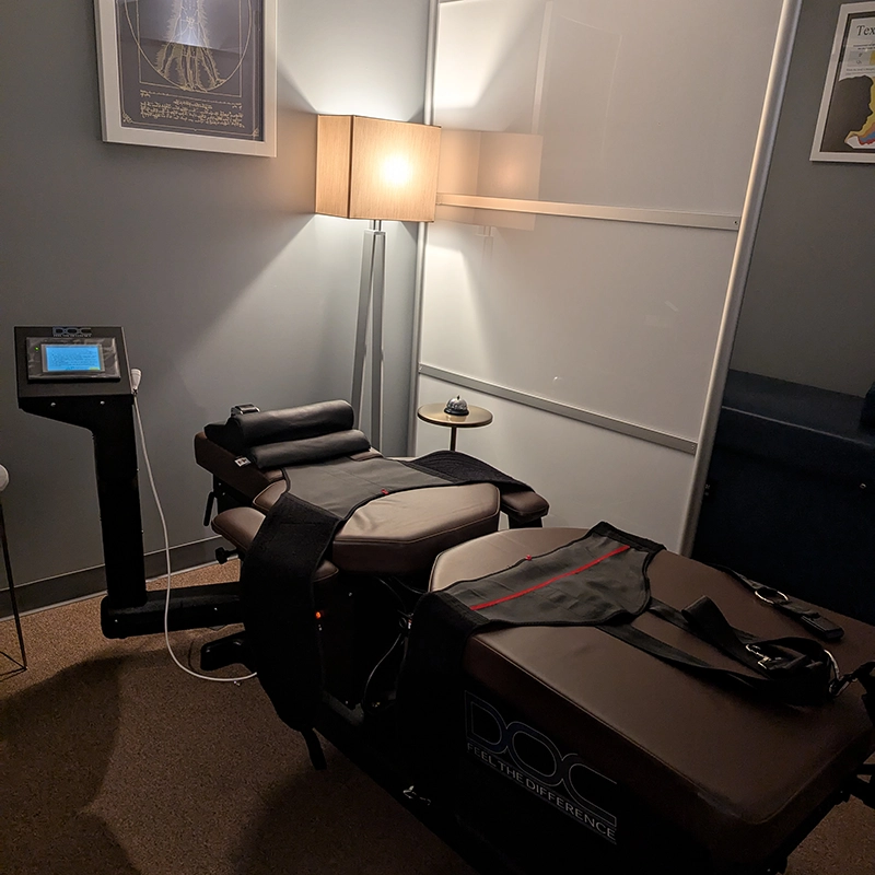Spinal decompression table at Active Body Chiropractic Culver City