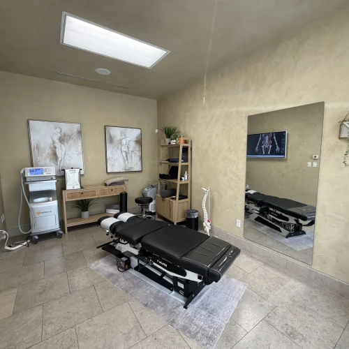 Clinical treatment room at Active Body Chiropractic West LA